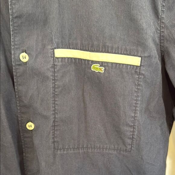 Lacoste Men's Navy Blue Button-Down Shirt - Picture 2 of 5